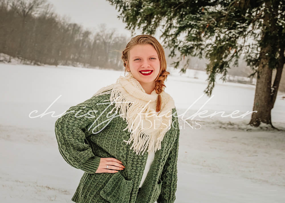 Avezano Snowy Lake Photography Backdrop Designed By Christy Faulkner-AVEZANO
